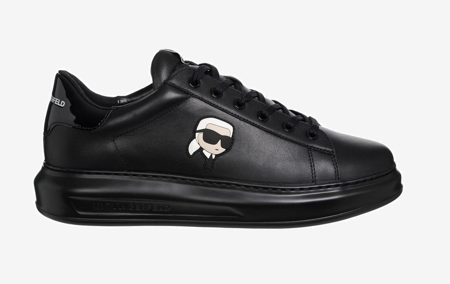 Karl Lagerfeld - tripple Black leather