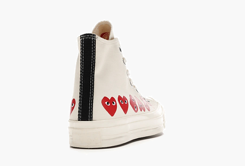 Converse Chuck Taylor All-Star 70 Hi Comme des Garcons Play Multi-Heart White