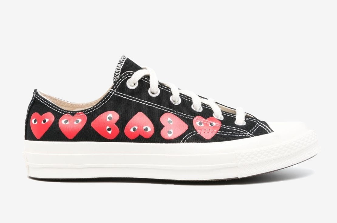 Converse Chuck Taylor All-Star 70 x Comme des Garcons PLAY Black Multi Heart - Sneakers Outlet Co