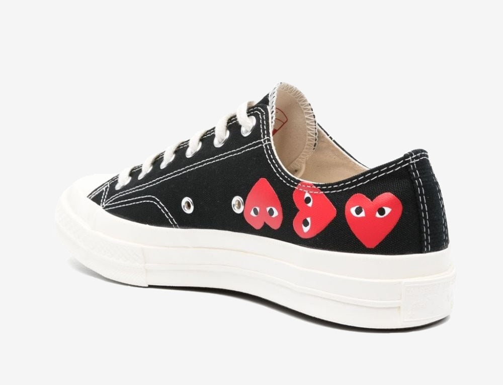 Converse Chuck Taylor All-Star 70 x Comme des Garcons PLAY Black Multi Heart - Sneakers Outlet Co