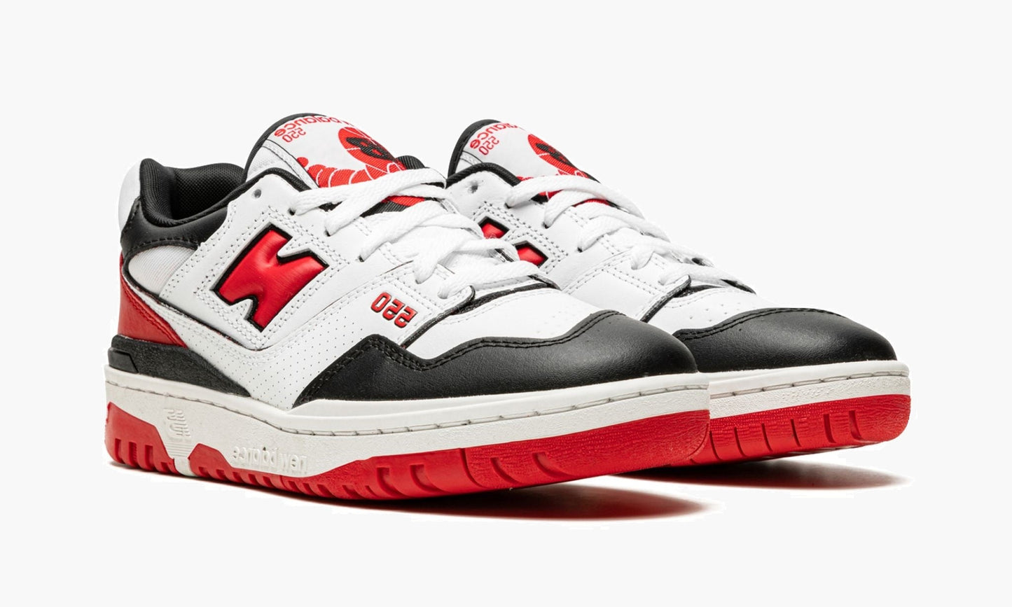 New balance 550 White/Red?black - Sneakers Outlet Co
