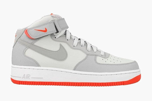 Air Force 1 Mid '07 Pure Platinum Wolf Grey Crimson - Sneakers Outlet Co